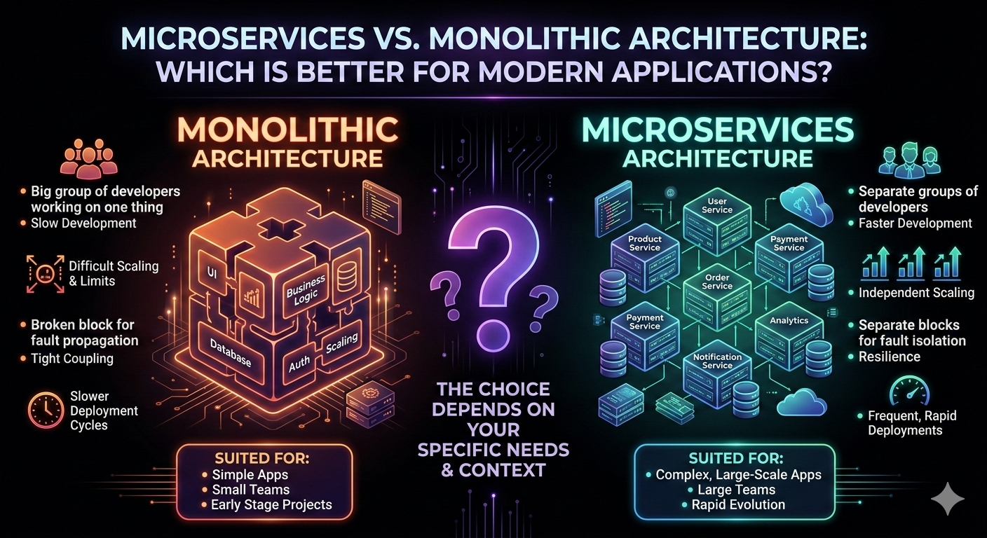 Microservices vs Monolithic Architecture for Modern Apps